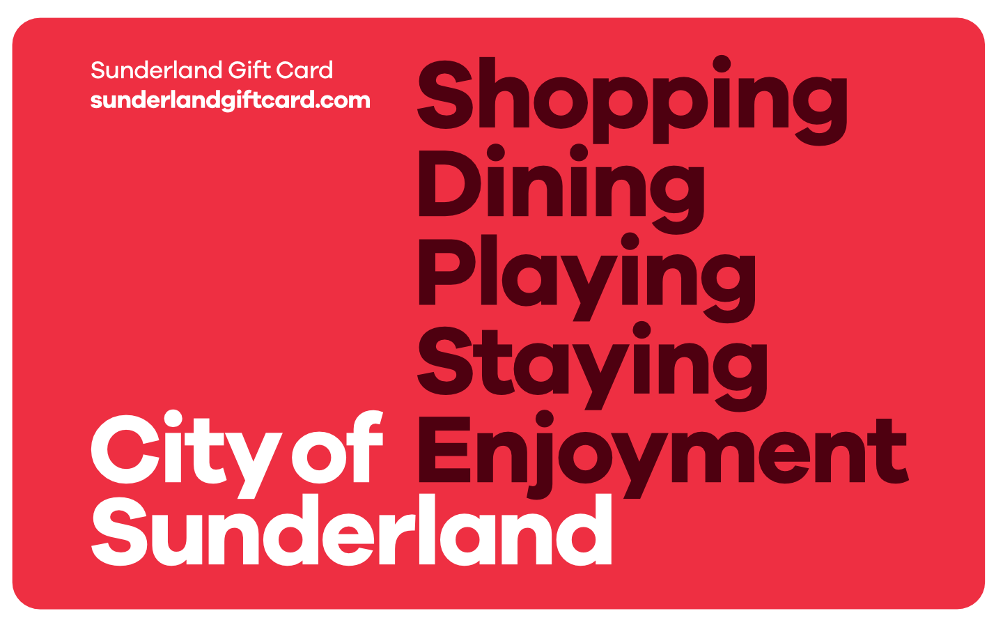 Sunderland Gift Card
